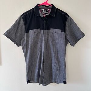 Drill Black and Gray Men's Shirt Sz L